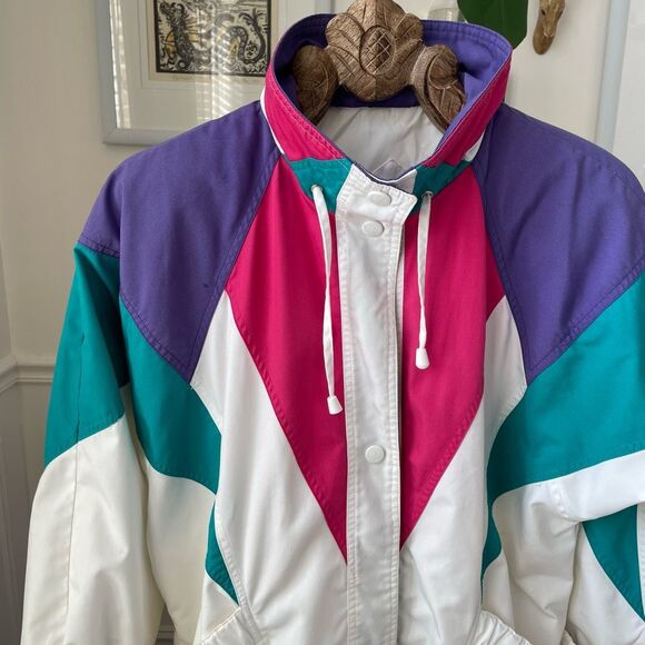 Vintage 80s 90s Innovations Izzi Lightweight Spring Parka Jacket XL - Picture 3 of 12